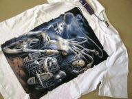 Koszulka GHOST RIDER biała goth XXL j. Spiral nowa