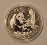 PANDA - TWO 2 DOLARY 2017 NIUE - 1 OZ 999 - 1 UNCJA, PIĘKNA - MENNICZA