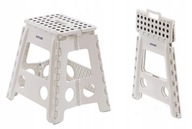 SKŁADANY STOŁEK TABORET ANTYPOŚLIZGOWY KUCHENNY + 40cm BIAŁY