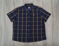 KOSZULA MĘSKA W KRATĘ GEORGE CASUAL 100% BAWEŁNA KRÓTKI RĘKAW GUZIKI 2XL