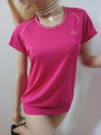 PIERRE ROBERT amarantowa elastyczna bluzka sportowa M