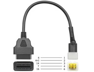 Przejściówka Adapter Kabel DO Motocykla BENELLI 6 pin OBD2