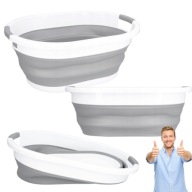 MISKA MSPRESTIGE SKŁADANA SILIKONOWA KOSZ NA PRANIE OWALNA DUŻA 25L