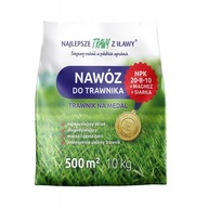 NAWÓZ DO TRAWNIKA TRAWY 10KG 500M2 NPK 20-8-10 MAGNEZ SIARKA GRANULAT