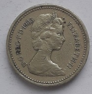 Wielka Brytania 1 funt 1983 królowa Elżbieta II POLECAM