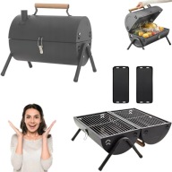 GRILL WĘGLOWY TURYSTYCZNY OGRODOWY SKŁADANY PRZENOŚNY MAŁY 35X25CM