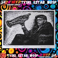 ”Mistrz Tomasz Stańko” -drzeworyt w passpartou Benedykt Żyto – Leszno