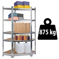 NAROŻNY REGAŁ METALOWY MAGAZYNOWY GARAŻ 180x90x70x40cm 875 KG BEZ ŚRUB