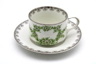 ZESTAW KAWA - HERBATA PORCELANA KPM WAŁBRZYCH 1904 - 1927 r STARY ŚLĄSK