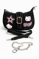 TOREBKA DAMSKA NA RAMIĘ Y2K HELLO KITTY GWIAZDA ŁAŃCUSZEK CZARNA MAŁA