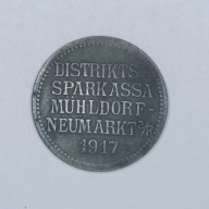 MUHLDORF NEUMARKT - 10 PFENNIG 1917 - cynk / niemagnetyczna