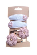 Spinki do włosów dla niemowląt dziewczynek szydełkowe kwiatki 4 szt.