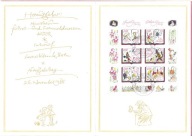 DDR 1985, karnet FDC ark. literatura, bajki braci Grimm, Mi 20€