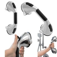 UCHWYT BEZPIECZEŃSTWA DO ŁAZIENKI NA PRZYSSAWKI POD PRYSZNIC MOCNY SOLIDNY