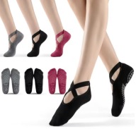 Skarpetki do jogi antypoślizgowe 3 pary Pilates balet