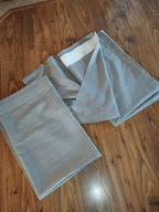 Zasłony szare na taśmie bawełna 150/240 cm