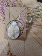 Naszyjnik z żywicy z suszonymi kwiatami Wyjątkowe prezent