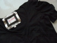 INFLUENCE sweter rozpinany bluzka czarna bufki hit