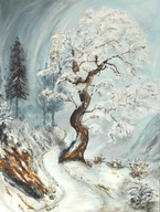 Obraz na płótnie " Zimowy pejzaż " Autor: Grzegorz Zalewski