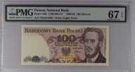 100zł Ludwik Waryński 1988 rok PMG 67 Seria TH