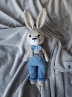 zajac maskotka - handmade szydelko