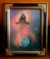 ANIOŁ ZAGŁADY-OBRAZ OLEJNY NA PŁÓTNIE -ANDRZEJ KACZMAREK