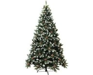 Choinka Sztuczna Sosna OŚNIEŻONA Diamentowa Gęsta KLASA PREMIUM 220 CM