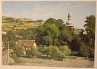 NIEDŹWIEDŹ. Fragment miejscowości z zabytkowym Kościołem