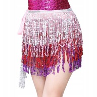 Cekinowy Biodrowy Szalik Pas Taniec Brzucha / Kostium Strój Karnawałowy /