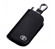 TOYOTA ETUI BRELOK NA KLUCZYKI SKÓRA CHROM NOWOCZESNY DESIGN CZARNY PREMIUM