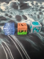 Zestaw 3 figurek Minecraft BLOKI - Kinder Joy