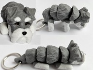 Brelok Pies Sznaucer piesek brelok do kluczy Żówiarnia 3D