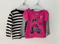 RESERVED-- BLUZKA--2 SZT--- 6-9 M-- 74/80