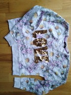 BLUZA DZIEWCZĘCA KWIATY, LOVE R.128 8/9 LAT GEORGE