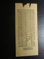 Bilet PKS, 6,00, 1959/60.