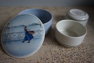 VILLEROY&BOCH PUZDERKO PORCELANA ROMANTIC SEASONS + 2x miski DESIGN NAIF