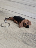Breloczek Bassethound 3d - Seria Psów Brelok Druk3d fidget Keychain