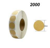 ZAKLEJKI NALEPKI NAKLEJKI TARCZĘ PRZESTRZELINY TARCZY 20mm beżowe 2000szt