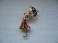 BROSZKA ZAWIESZKA KOBIETA Z PARASOLEM