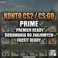 Konto CS2 Status PRIME 10 LVL | PREMIER READY | Pełny dostęp | CS:GO CSGO