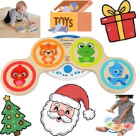 Baby Einstein Magiczny Drewniany Bębenek – PIERWSZA PERKUSJA DLA MALUCHA