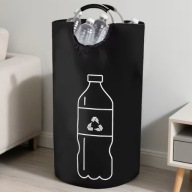 Składany Kosz do Segregacji Butelek Pojemnik na Butelki - 72x38 cm 90L