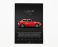 PLAKAT ALFA ROMEO STELIVO QV IDEALNY NA PREZENT NAJWYŻSZA JAKOŚĆ A3