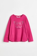 H&M Bluzka Dżersejowy top z motywem 122/128