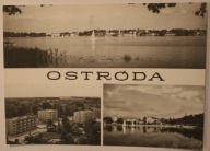 OSTRÓDA. Panorama miasta od strony Jeziora Drwęckiego. Osiedle mieszkaniowe