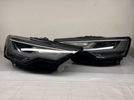 Komplet Lampa AUDI A6 C8 Lewa Prawa Full Led NIEKLEJONE bez uszkodzeń