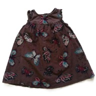 NEXT sztruksowa sukienka w motyle 86 cm