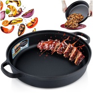 Patelnia ŻELIWNA na gaz indukcję grill ognisko do piekarnika 30 cm 3,5L