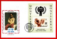 Montserrat / Koperta FDC / Mini arkusz 405 ( Rok Dziecka ) 1979 r.