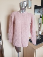 SWETER pudrowy róż UNI ok M L 38 40